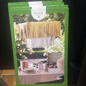 Kate Spade Gold and Silver Fringe Chandelier